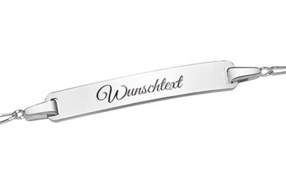 Gourmette coeur pour bébé - Avec gravure - argent 925 1 