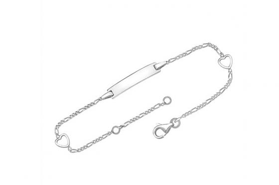 925er Silberarmband Herz - Personalisierbar  