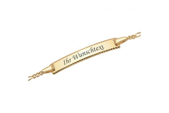 375er Gold Armband - mit Gravur 1 