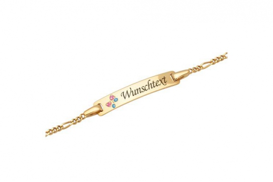 375er Goldarmband Mia - mit Gravur  