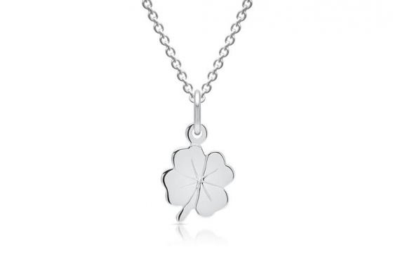 925er Silberkette Kleeblatt - Personalisierbar  