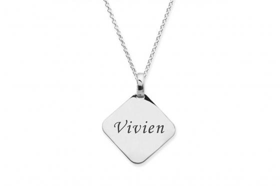 925er Silberkette Stier - mit Gravur 1 