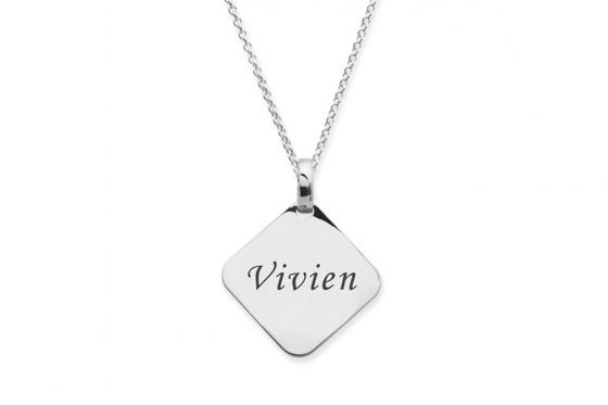 925er Silberkette Löwe - mit Gravur 1 