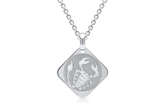 925er Silberkette Skorpion - mit Gravur  