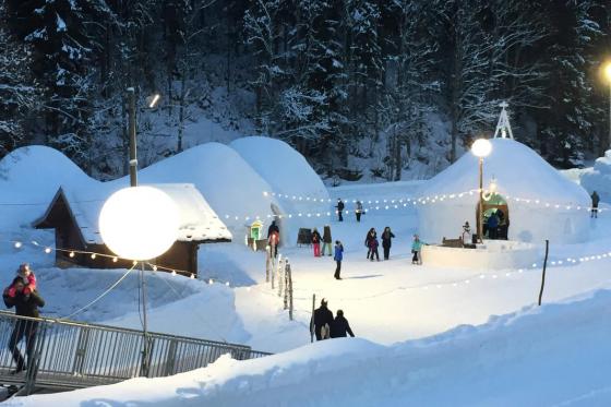 Menu fondue dans un igloo - Pour 2 personnes, à Leysin (VD)  