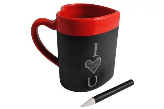 Message Tasse - in Herz Form  