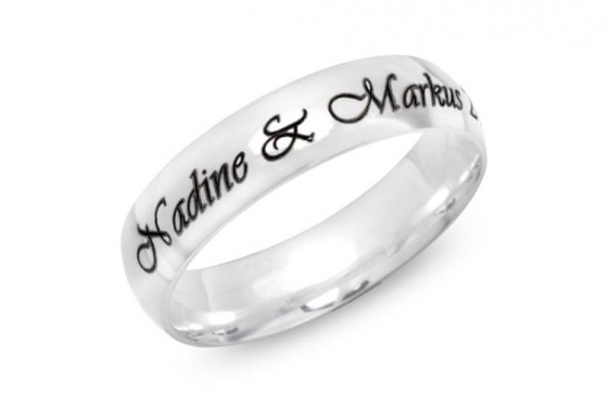 925er Silberring Joy - mit Gravur 1 