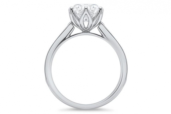 925er Silberring Diana - mit Gravur 1 