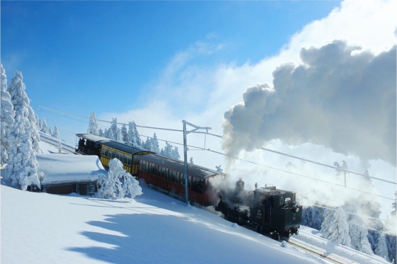 Train à vapeur au Rigi - Voyage hivernal nostalgique 1 