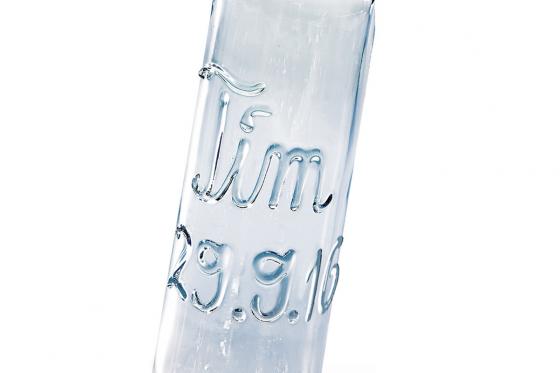 Biberons en verre - avec prénom et date de naissance 1 