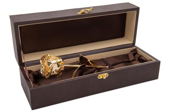 Rose en or 24 carats 28 cm  - étui personnalisable  