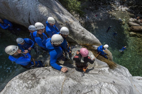 Avventura canyoning - in Ticino 2 