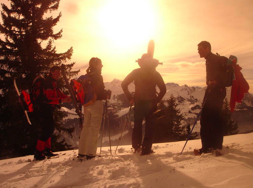 Randonnée en raquettes - sous la pleine lune avec fondue 7 