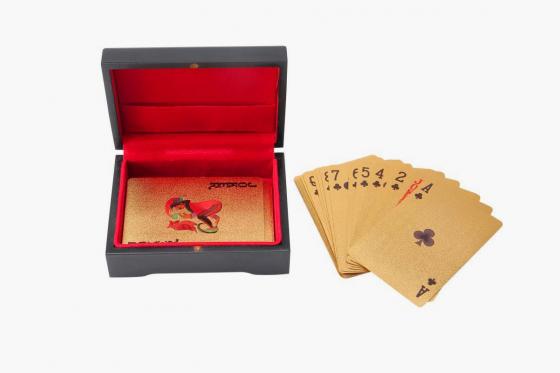 Poker Or 24 Carats - Dans une boîte en bois  