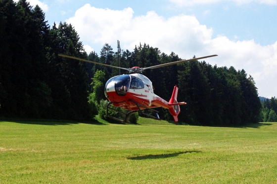 Vol en hélicoptère - Le Seeland vu du ciel  