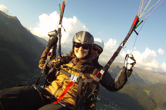 Erlebniswochenende - Gleitschirmfliegen und übernachten  