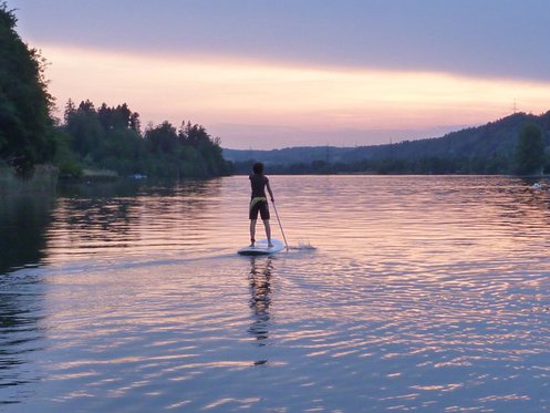 Stand Up Paddle Surfing - 2h-Grundkurs auf dem Rheinstausee 1 