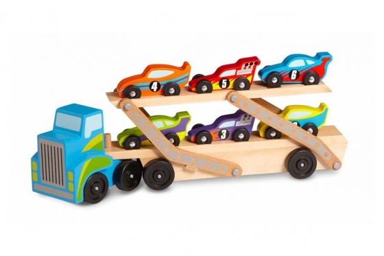 Camion pour bolides - inclus: 6 voitures de course  