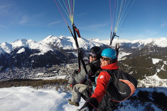 Vol en haute altitude - Tandem à Davos 1 