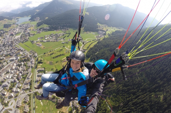 Vol en haute altitude - Tandem à Davos 8 