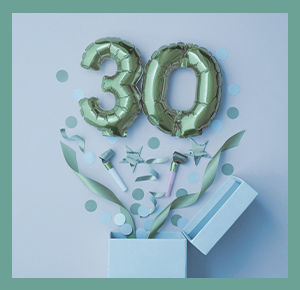Geschenke zum 30. Geburtstag
