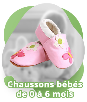 Chaussons pour bébés de 0 à 6 mois