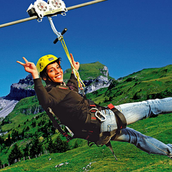 Flying Fox Hoch-Ybrig, Längste Seilrutsche Europas | für 1 Person