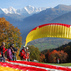 Vol en tandem à Interlaken, en parapente