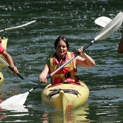 Cours de kayak , sur les lacs suisses