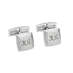 Boutons de manchette, avec gravure