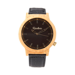 Montre en bois Bambuu, The Maple Black