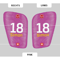 Fussball Schienbeinschoner, Personalisierbar