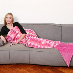 Kuscheldecke Meerjungfrau, Mermaid Pink