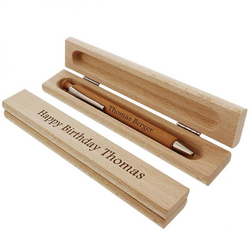 Holz-Kugelschreiber, mit Gravur