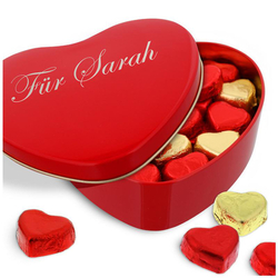 Scatola di praline a forma di cuore, personalizzabile