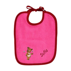 Bavette ours pour bébé, personnalisable