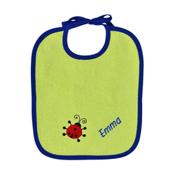 Baby Lätzchen Marienkäfer, personalisierbar