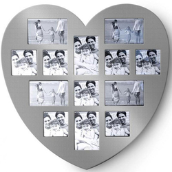 Herz Bilderrahmen, für 13 Fotos