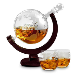 Set Carafe Globe, incl. 2 verres à whisky