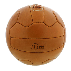 Ballon de foot rétro en cuir, Personnalisable