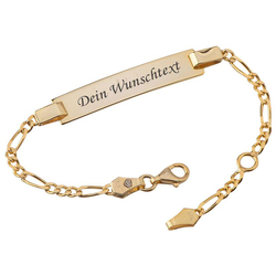 Vergoldetes 925er Silberarmband, personalisierbar