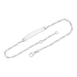 375er Weissgoldarmband, mit Gravur