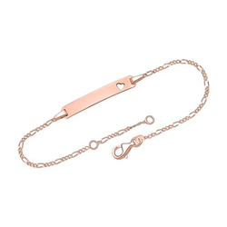 Gourmette en or 375, Personnalisée