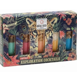 Coffret cadeau cocktails "Explore", 5 cocktails différents