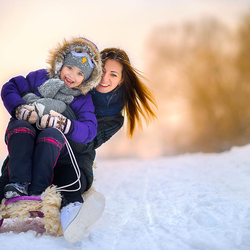 Luge de nuit , avec fondue