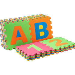 Tapis de jeu souple, alphabet & chiffres