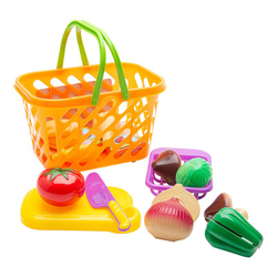 Spielset Gemüse, Inkl. Einkaufskörbchen