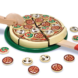 PIZZA EN BOIS, jouet pour enfant