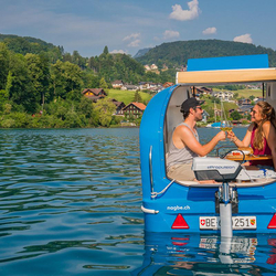 Excursion en Sealander, Avec apéritif sur le lac de Thoune