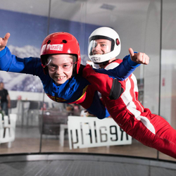 Simulateur de chute libre, 2 vols pour 1 personne